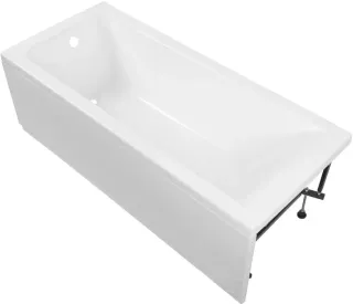 Акриловая ванна Aquanet Bright 347872 180x75 см с каркасом с фронтальной и боковой панелями